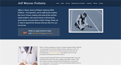 Desktop Screenshot of jeffwarnerpodiatry.com